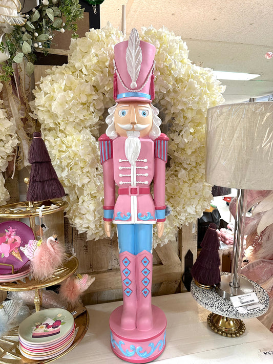 Sugar Confection Resin Three Foot Nutcracker