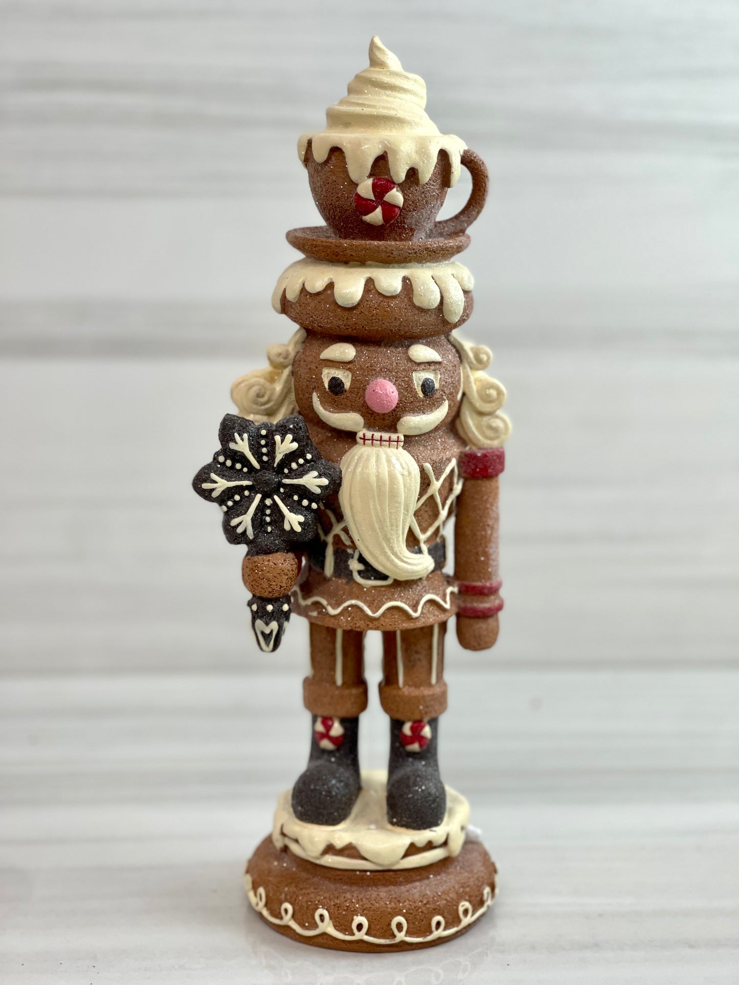Resin Candy Gingerbread Nutcracker Decor Two Styles