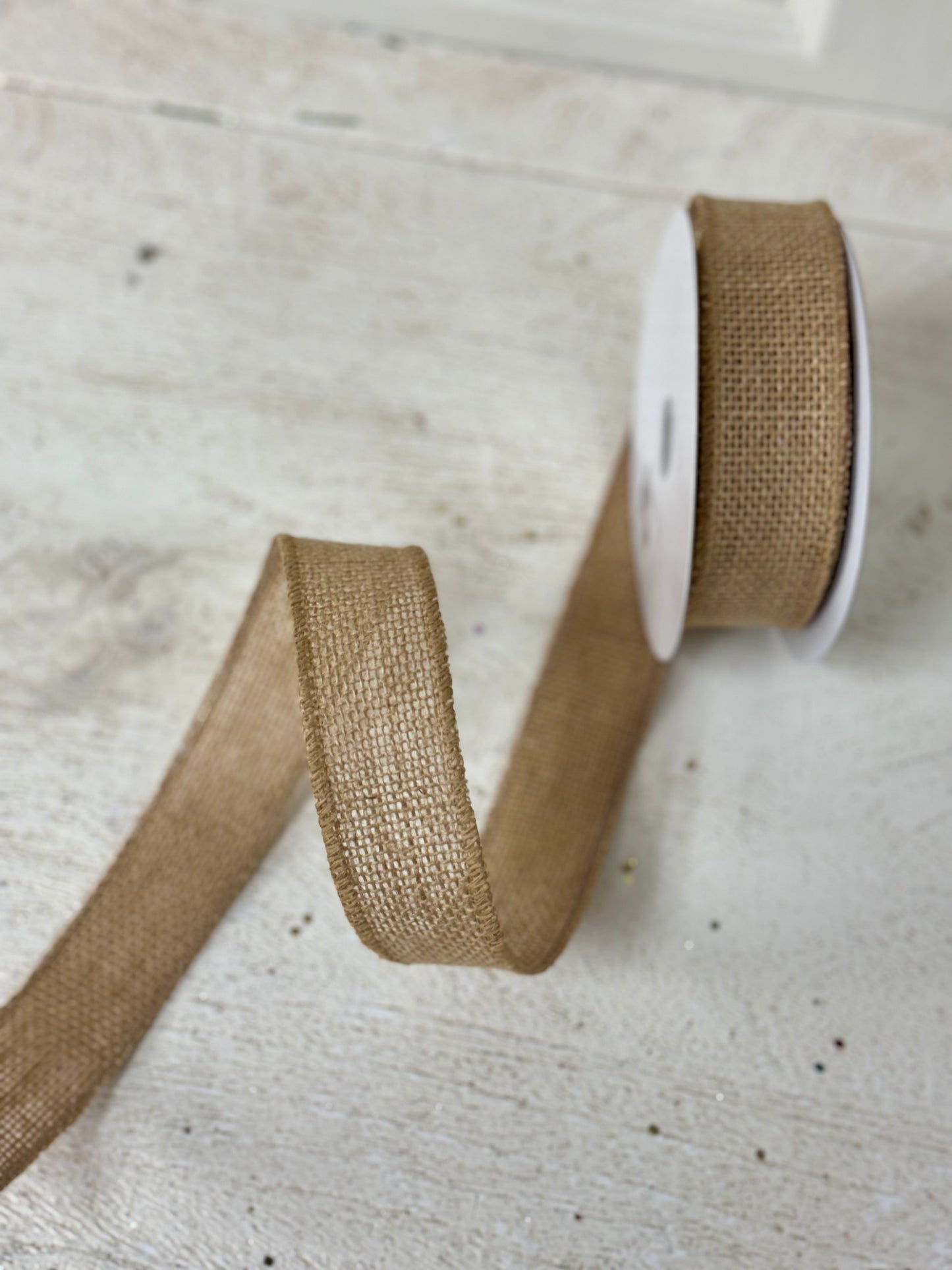 1.5 Inch By 10 Yards Natural Burlap Ribbon