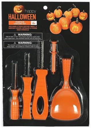 Happy Halloween 5 Piece Pumpkin Carving Kit