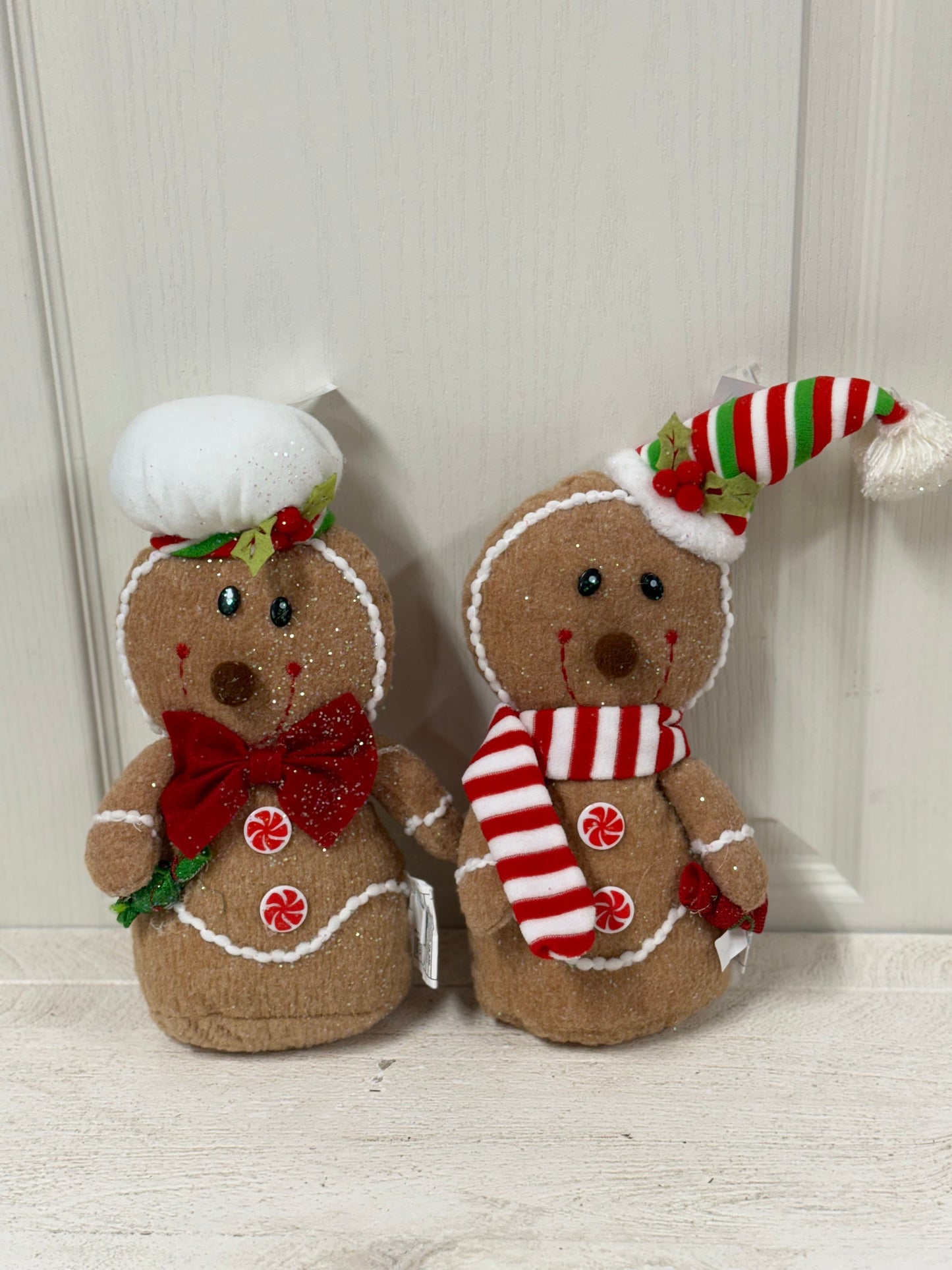 10 Inch Plush Holiday Gingerbread Man Two Styles