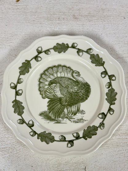 10 Inch Turkey Melamine Scalloped Plate Four Colors