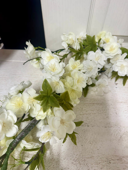 5 Foot White Cherry Blossom Garland