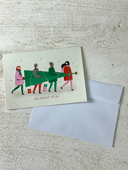 Green Inspired Holiday Cards 16 Count