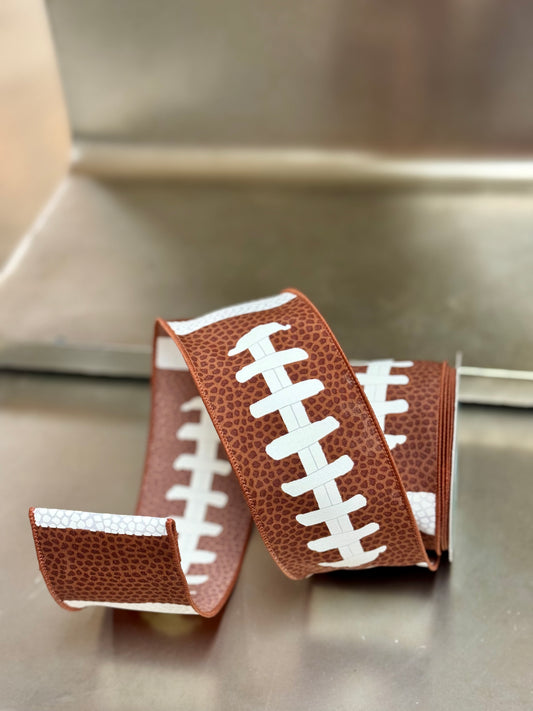 2.5 Inch By 10 Yards Football Lace Ribbon