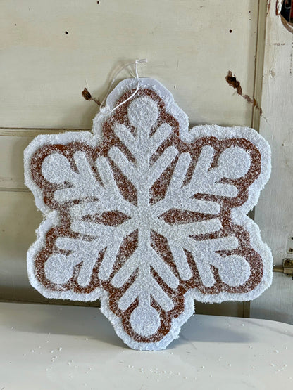 16.5 Inch Giant Gingerbread Snowflake Cooking Hanging Ornament