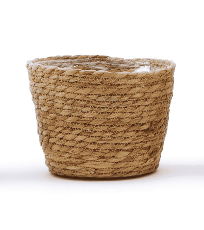 8 Inch Diameter By 6 Inch Height Woven Grass Planter