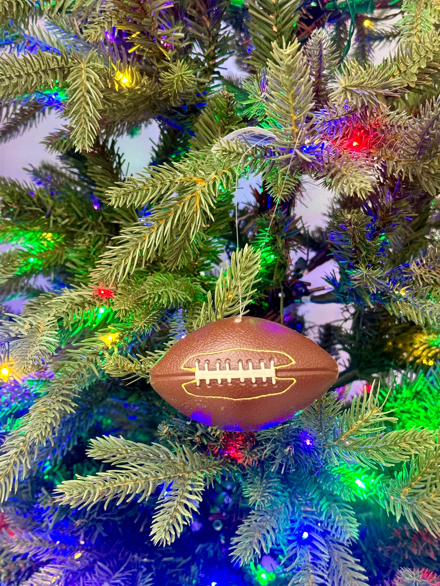 3.5 Inch Brown Football Ornament