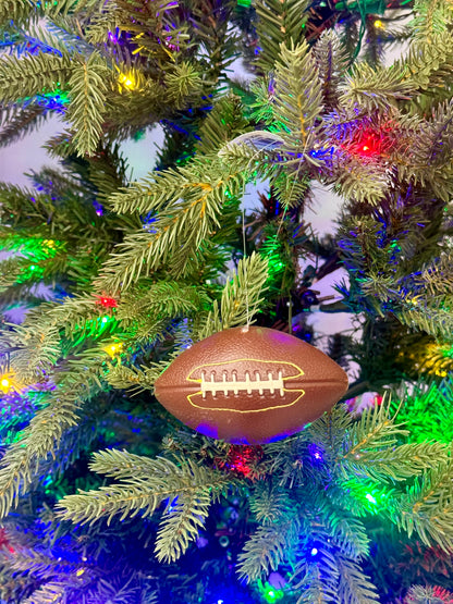 3.5 Inch Brown Football Ornament