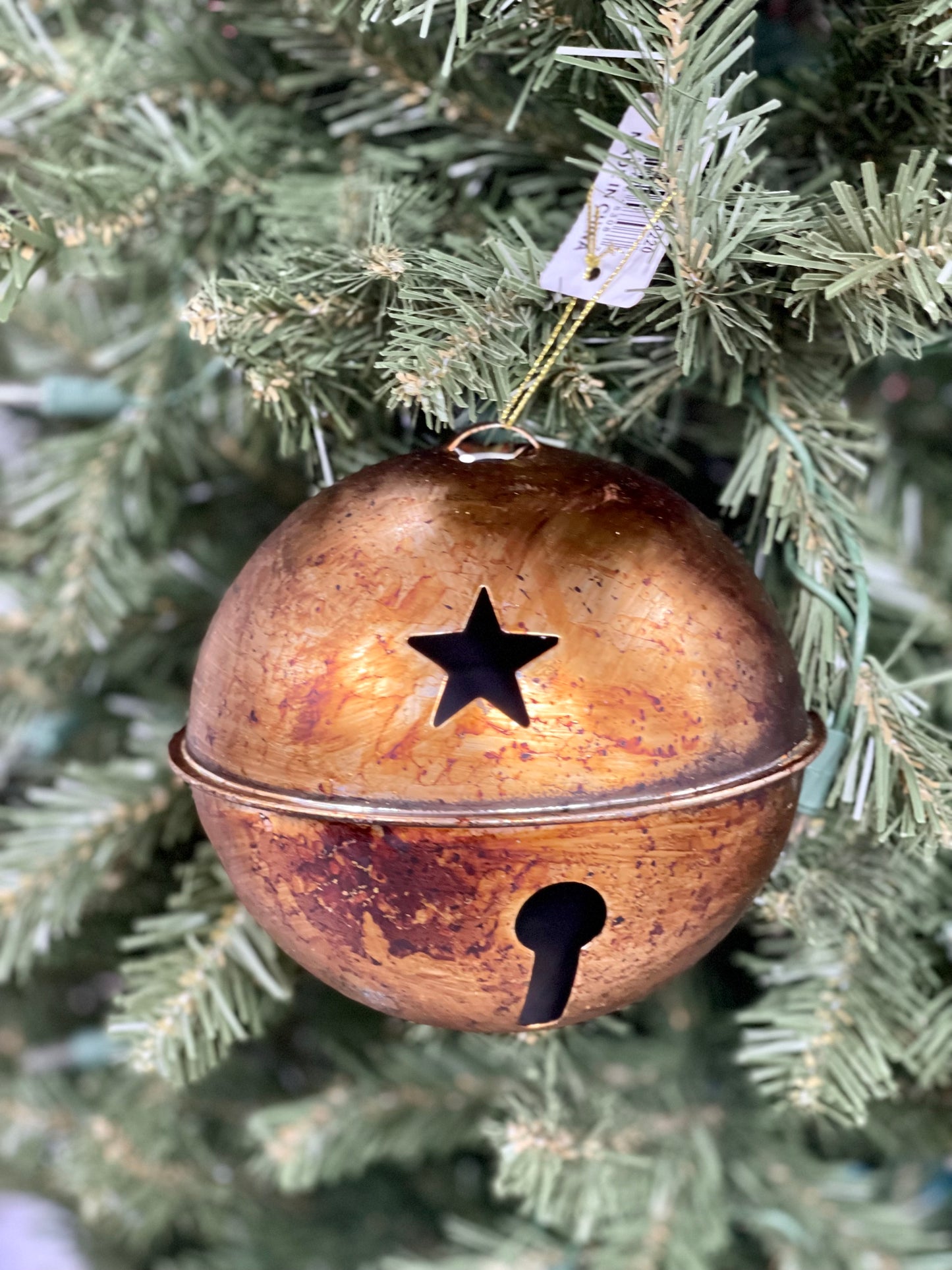5.5 Inch Brown Jingle Bell Ornament