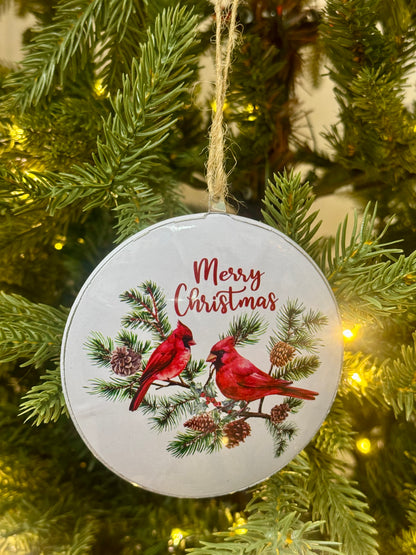 4.25 Inch Double Sided Cardinal Ornament