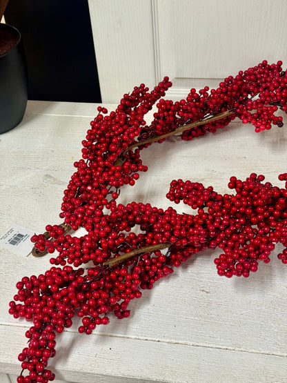 5 Foot Red Berry Garland