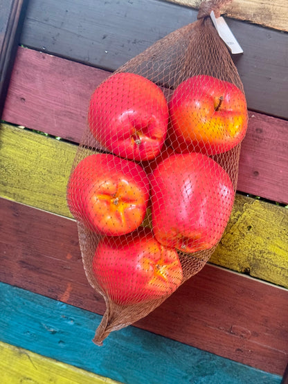 Faux Red Apples Six Per Bag