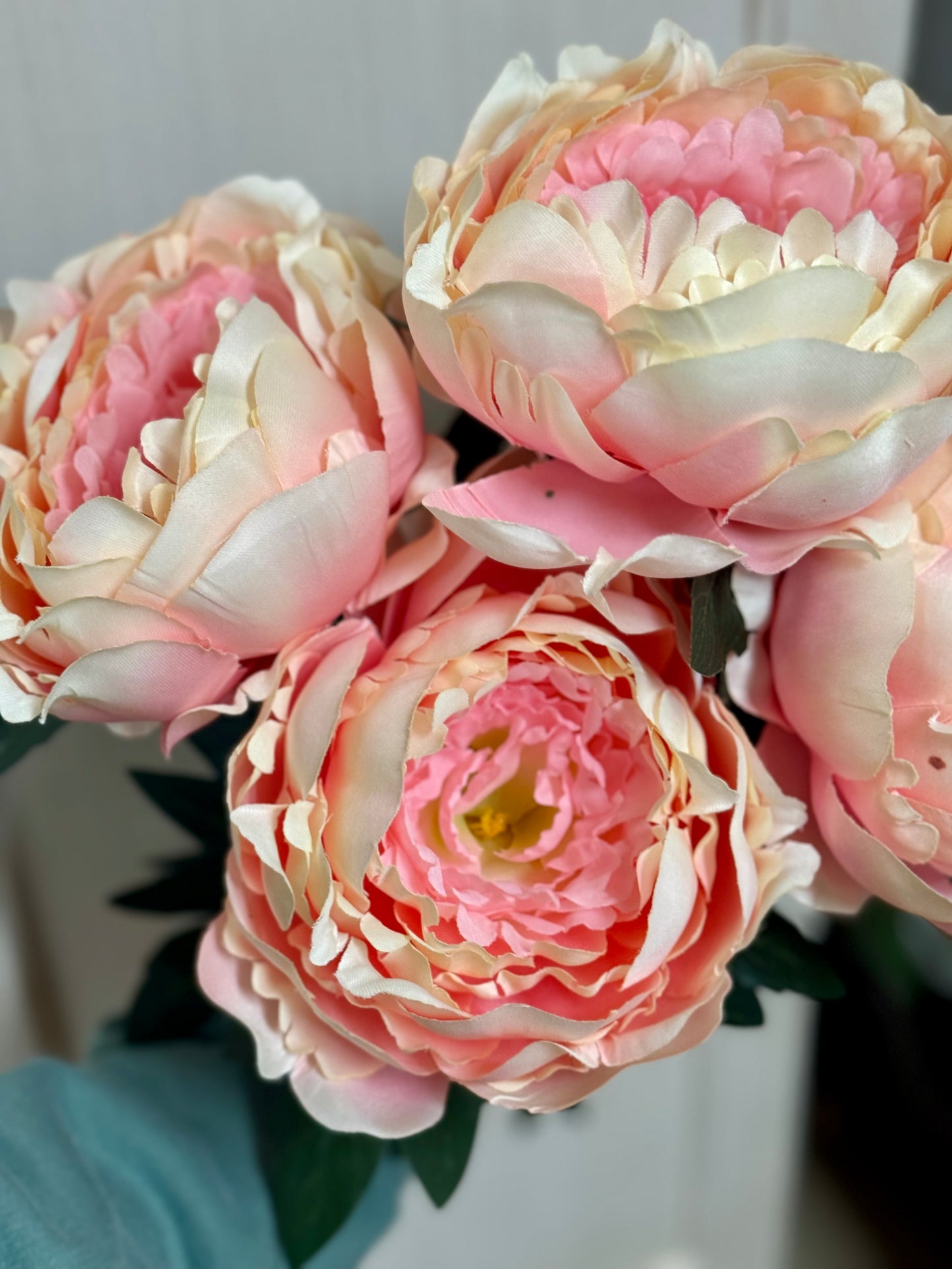 20 Inch Peony Soft Pink Bush