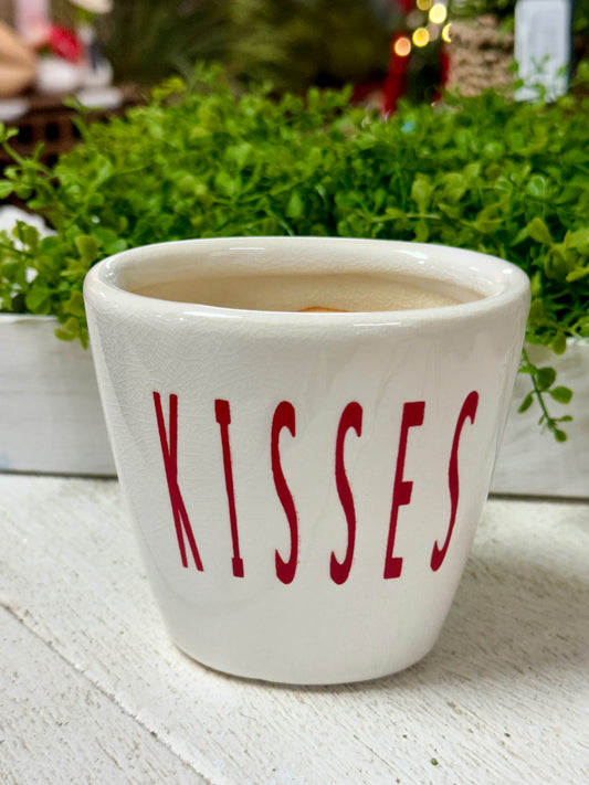 4 Inch Kisses Ceramic Vase