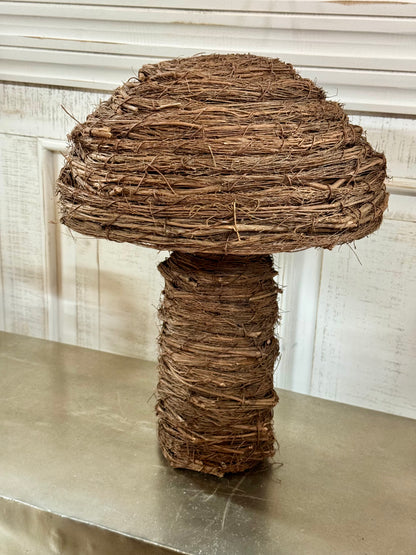 16 Inch Brown Grapevine Twig Mushroom
