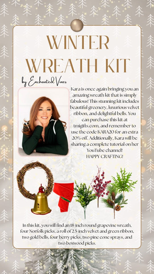 Enchanted Vines Winter Wreath Kit