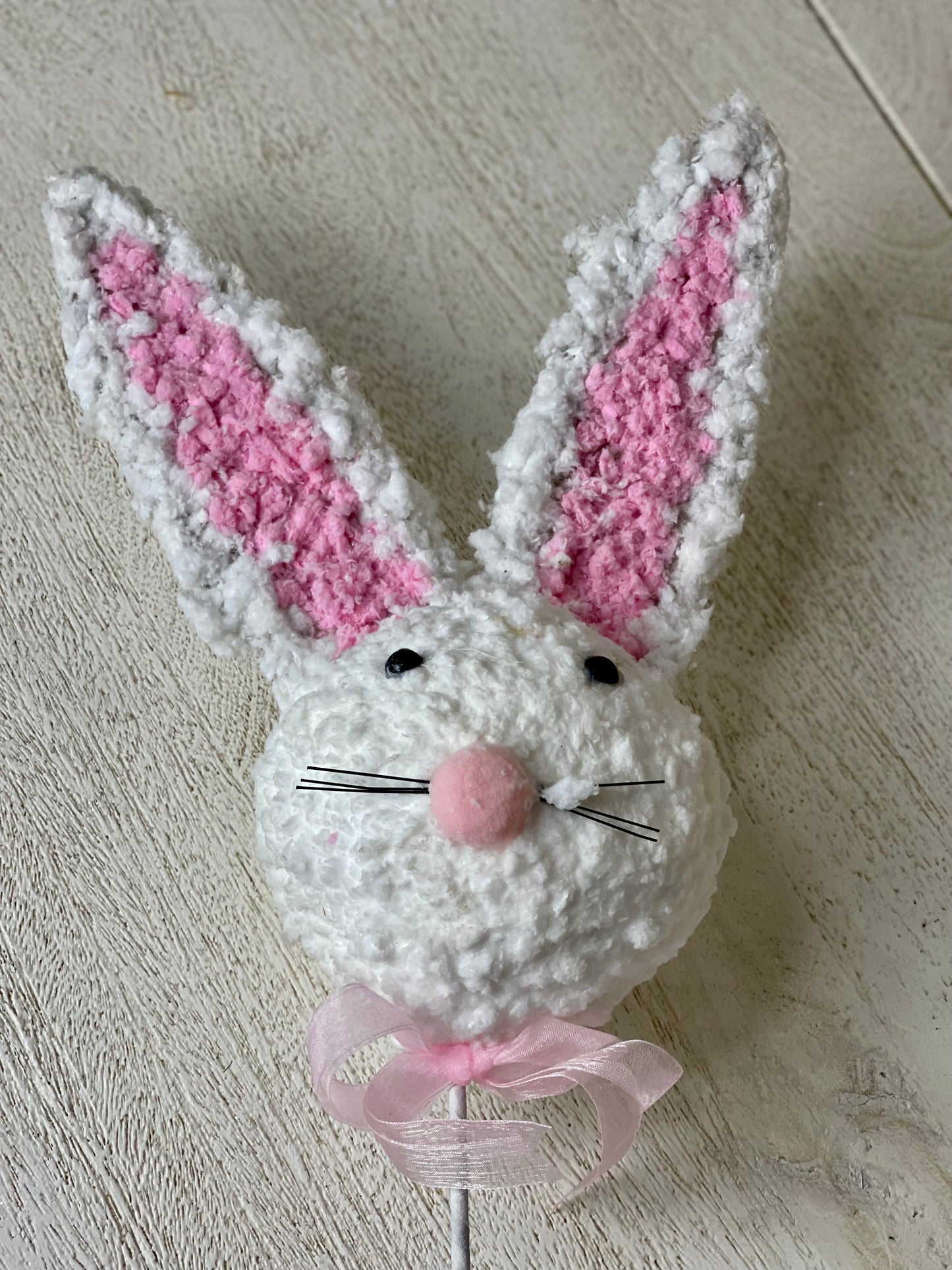 Furry Easter Bunny Head Pick