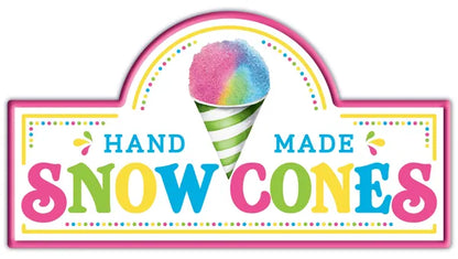 15 Inch Snow Cones Street Sign