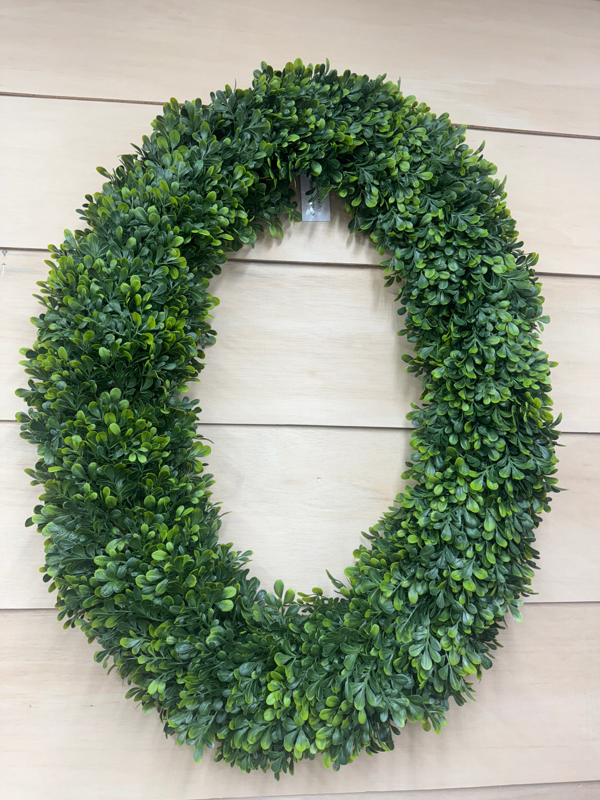30 Inch Oval Boxwood Wreath