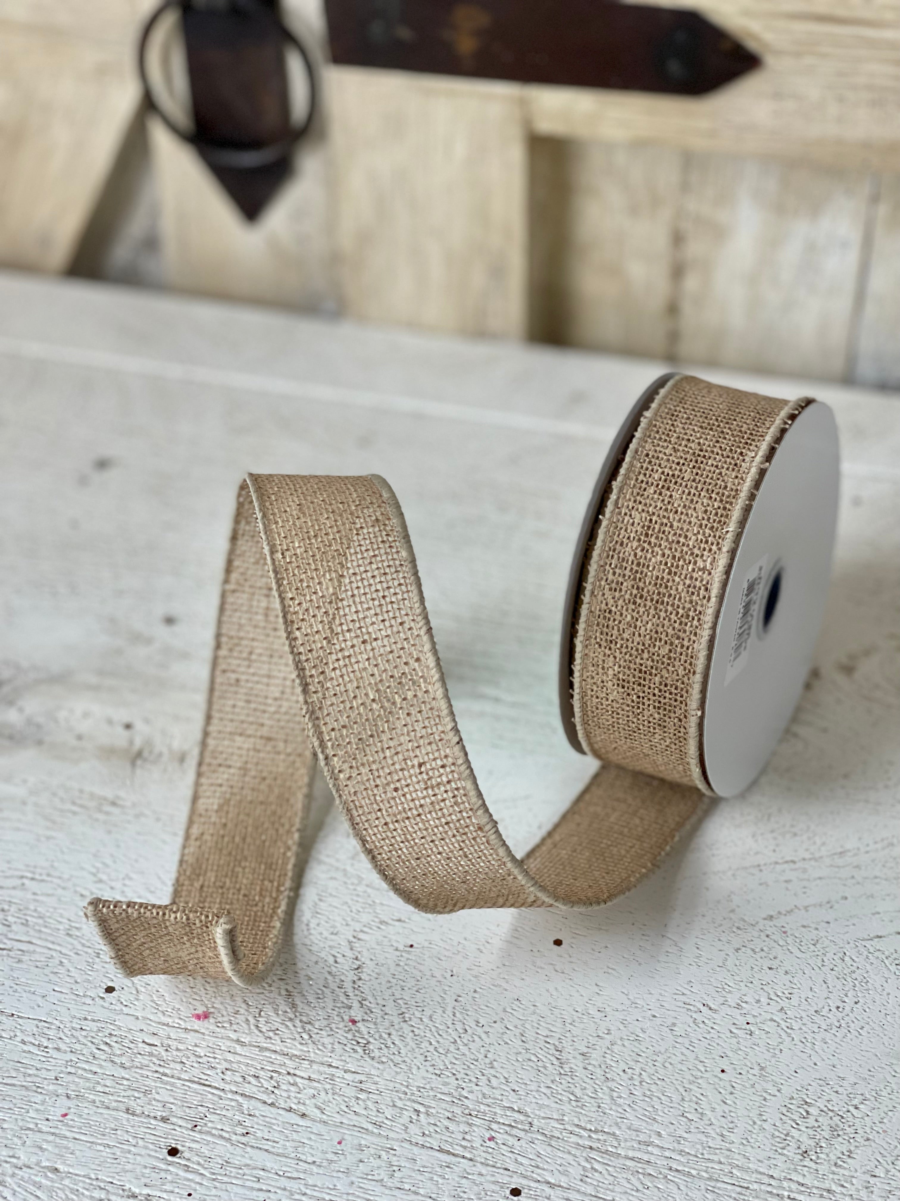 Silver cheap burlap ribbon