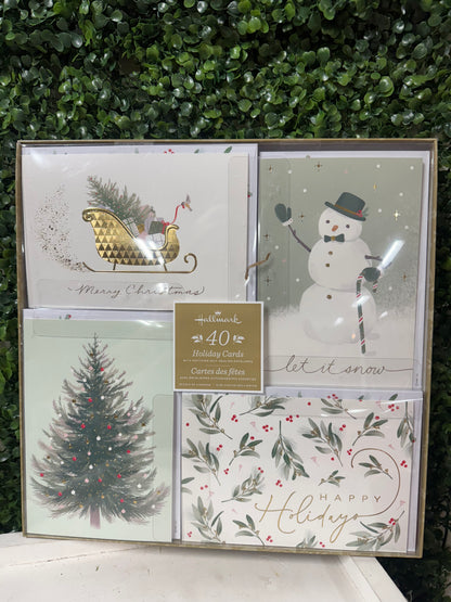 Hallmark 40 Christmas Holiday Cards