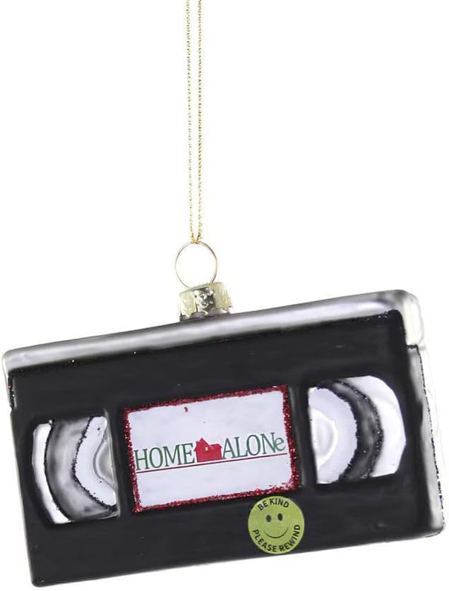 VHS Tape Glass Ornament