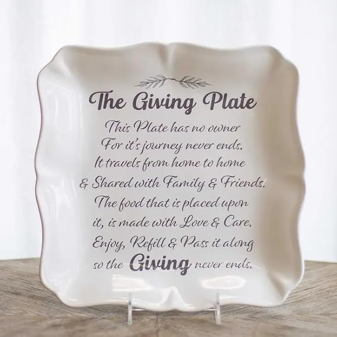 11.5 Inch Giving Plate Square Platter