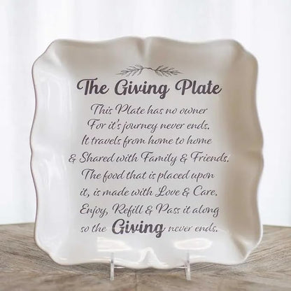 11.5 Inch Giving Plate Square Platter