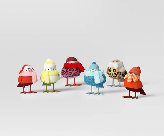 Wondershop 6 Count Featherly Friends Birds