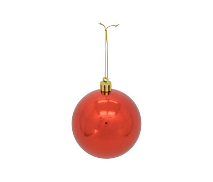 2.75 Inch Red 8 Piece Boxed Ornament Set