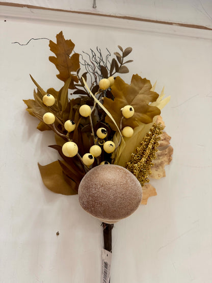 14 Inch Fall Mushroom Berry Pick