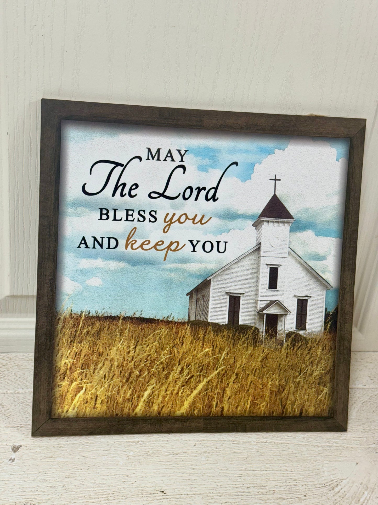 10 Inch May The Lord Bless You Wooden Sign