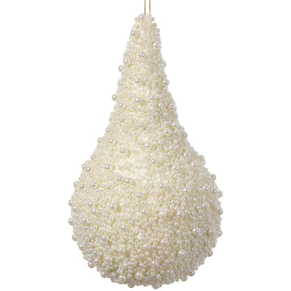 13 Inch Pearl Teardrop Hang Decor
