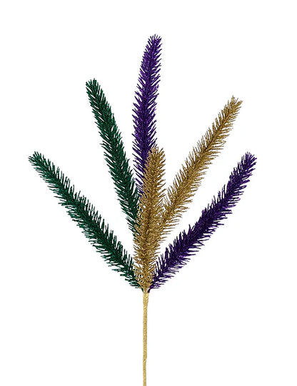20 Inch Mardi Gras Glitter Spike Pick