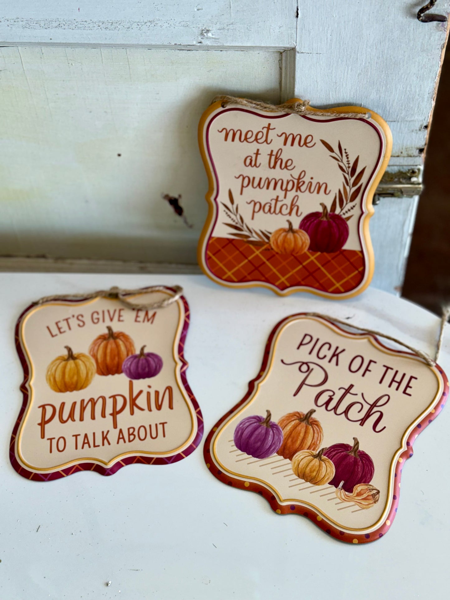 Fall Metal Sign Three Styles