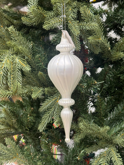 9.5"-10" Matte Silver Glass Finials Three Styles