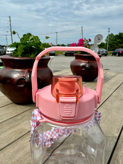 Brighter Days Ahead Coral Pink Water Bottle