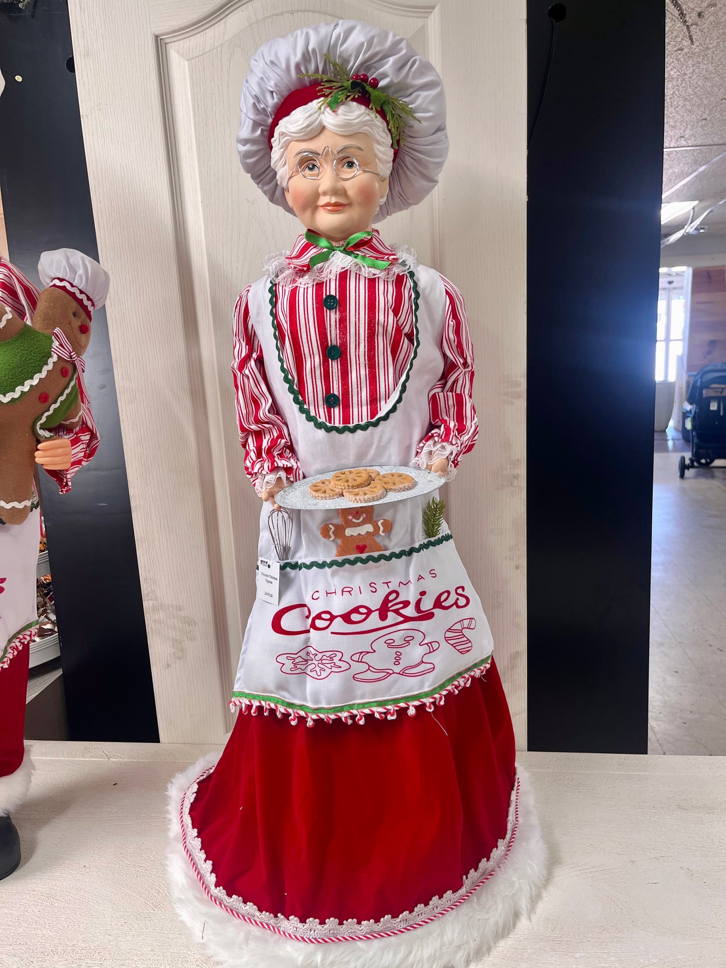 36.5 Inch Standing Chef Santa Or Mrs. Claus