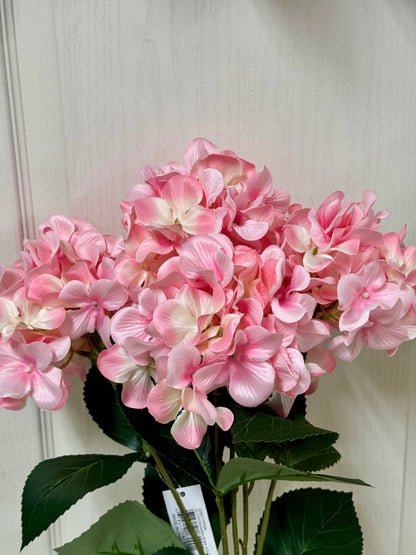 20.5 Inch Pink Hydrangea Bush