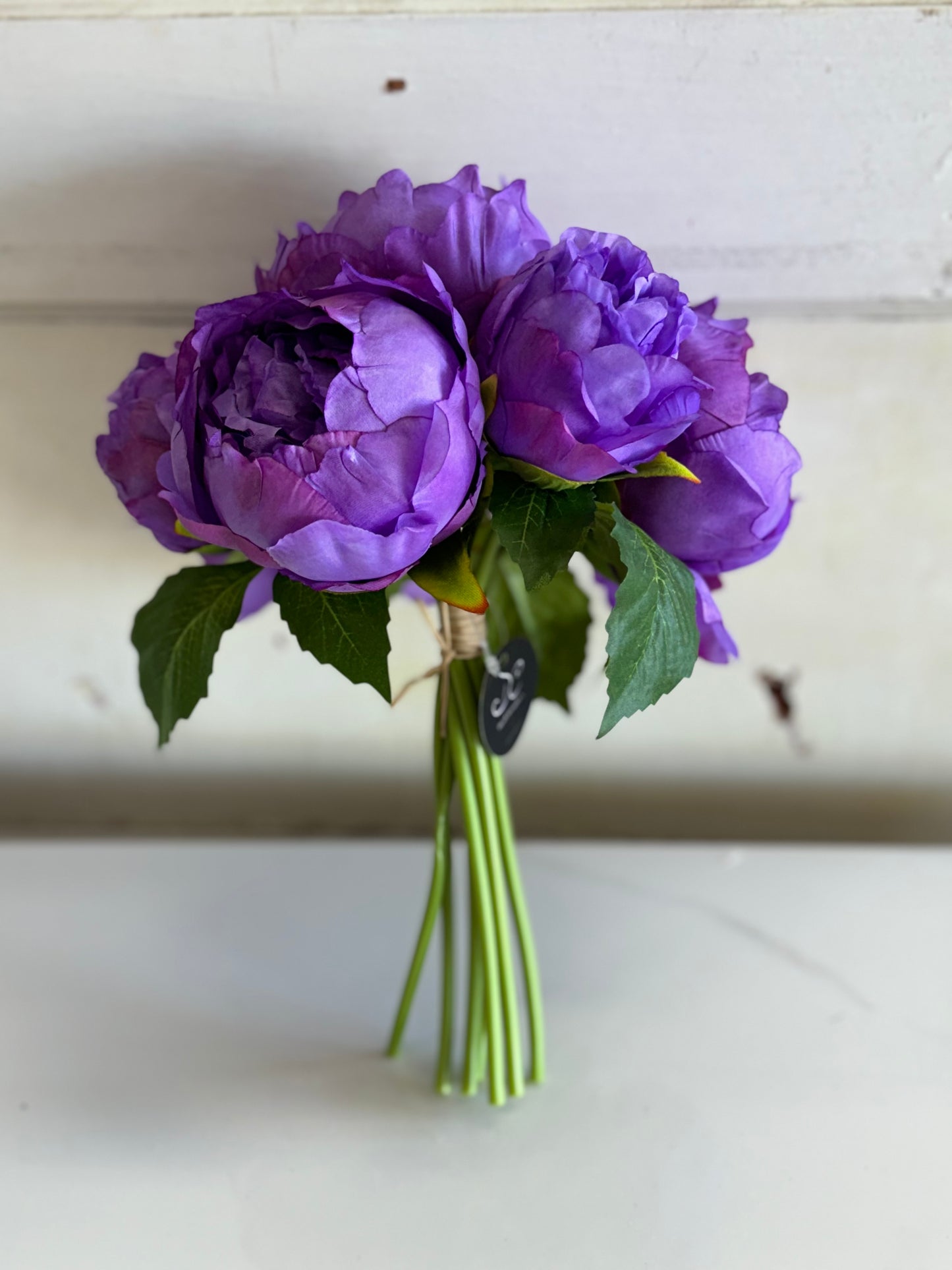 11 Inch Purple Peony Bouquet