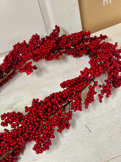 5 Foot Red Berry Garland