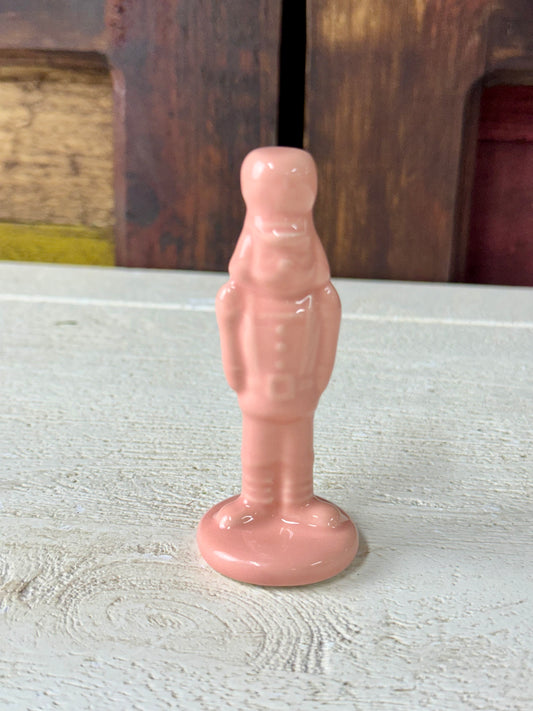 Pink Ceramic Nutcracker