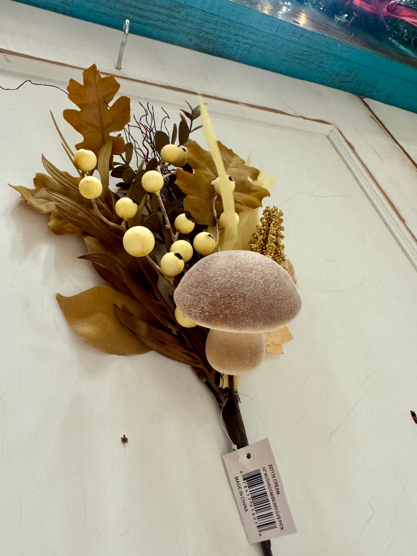 14 Inch Fall Mushroom Berry Pick