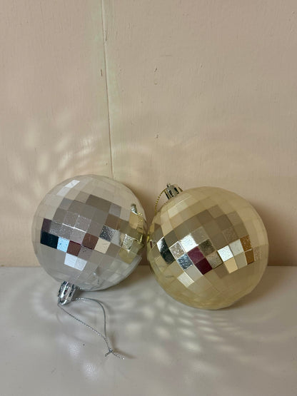 Gold And Silver 6 Pack Of Disco Balls