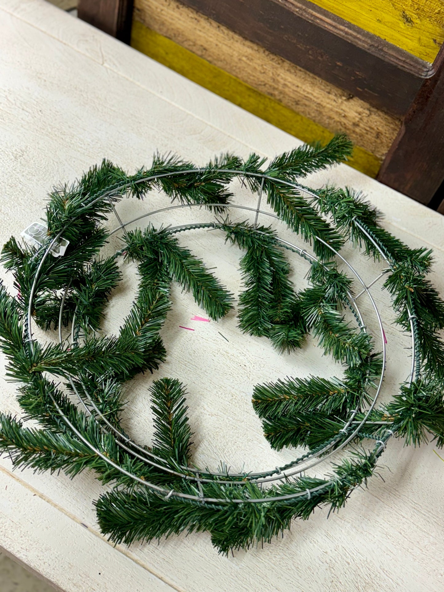 24 Inch Green Pine Work Wreath