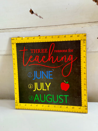 Three Reasons For Teaching 12 Inch x12 Inch Sign