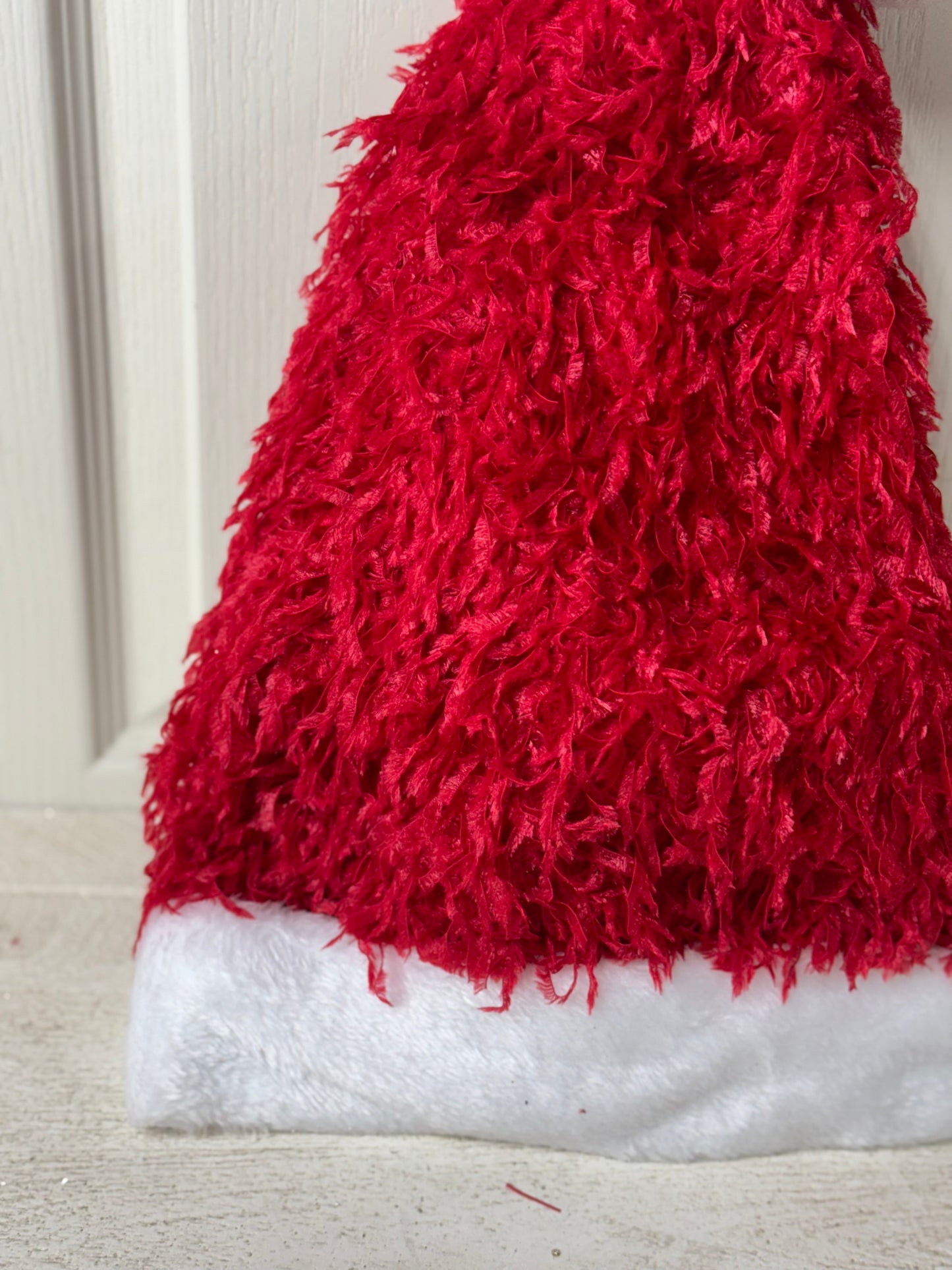 20 Inch Red And White Furry Santa Hat