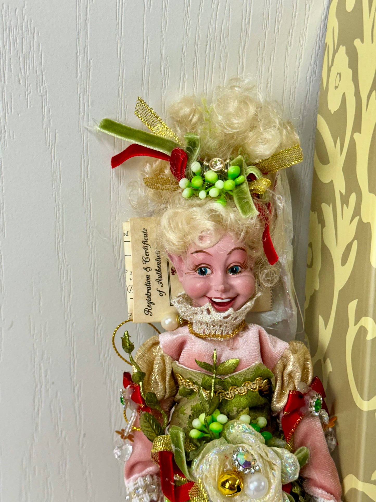 Mark Roberts 10 Inch Kiss Me Under The Mistletoe Fairy