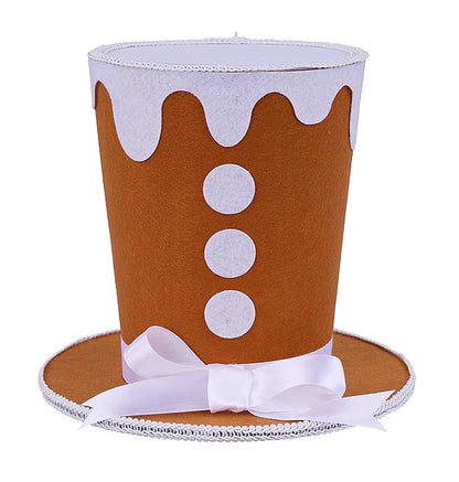 8 Inch Gingerbread Top Hat